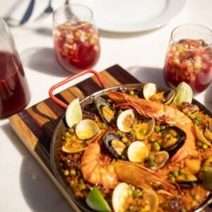 paella-with-sangria